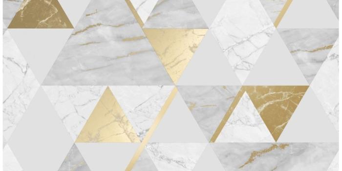 1000x1000 House of Alice Onyx Marble Metallic Wallpaper White Gold