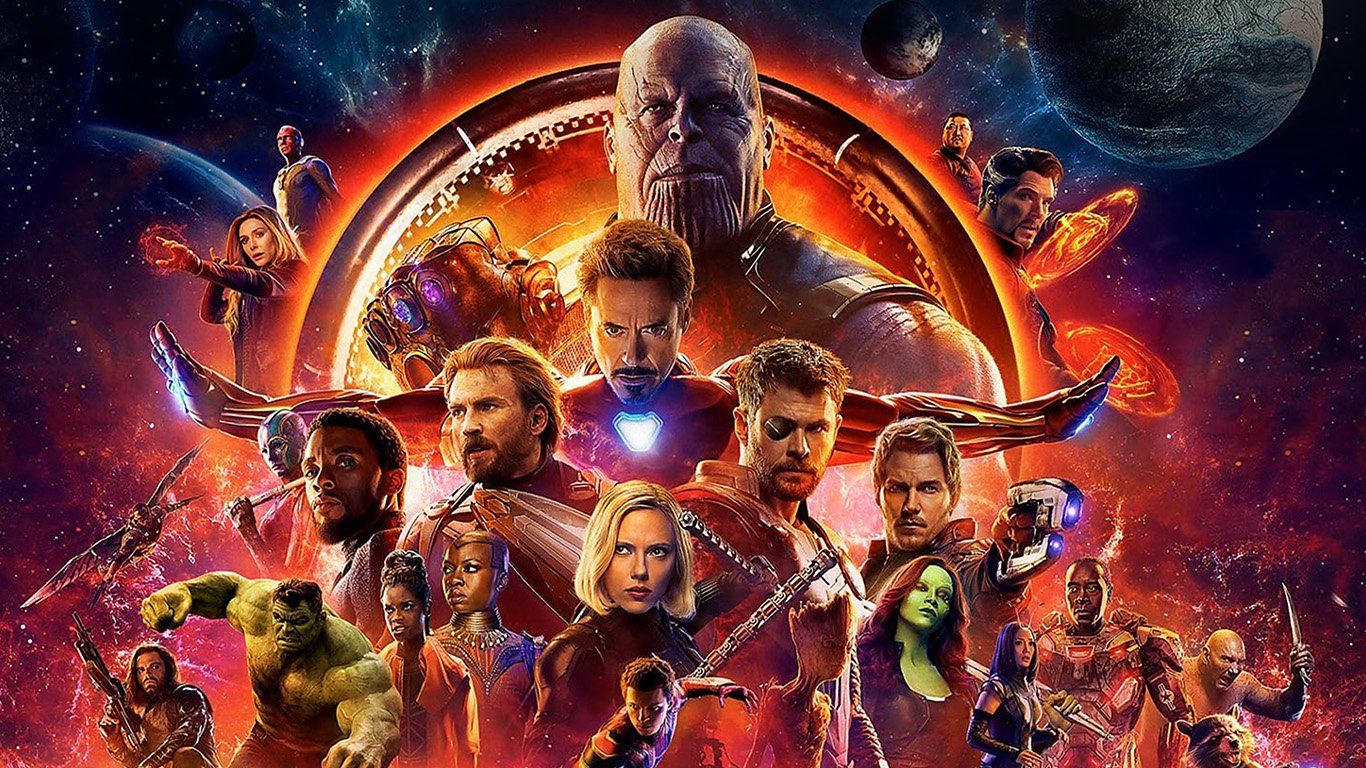1366x768 wallpaper for desktop, laptop | be47-infinity-war-marvel-avengers