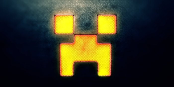 1920x1080 HD wallpaper: yellow light illustration, yellow and black Minecraft