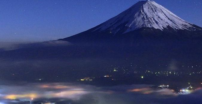 675x1199 Mount-Fuji-Japan-Night-View-iPhone-Wallpaper | iPhone Wallpapers in