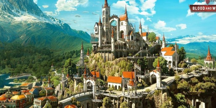 1332x850 Wallpaper the city, The Witcher 3, Toussaint, Blood And Wine