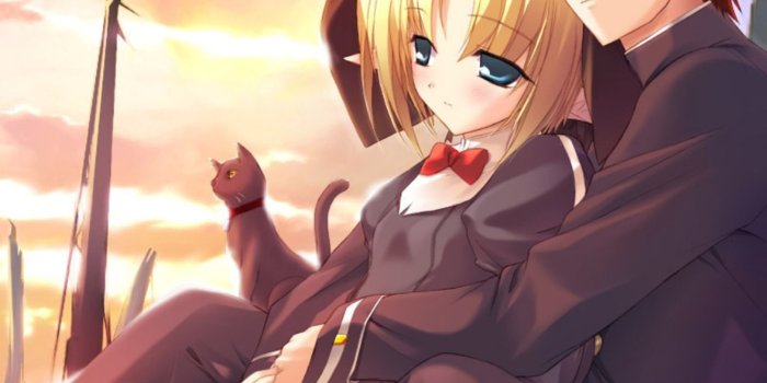 1600x1200 Anime Love Couples Wallpaper - Anime Couple So Sweet (#443588) - HD