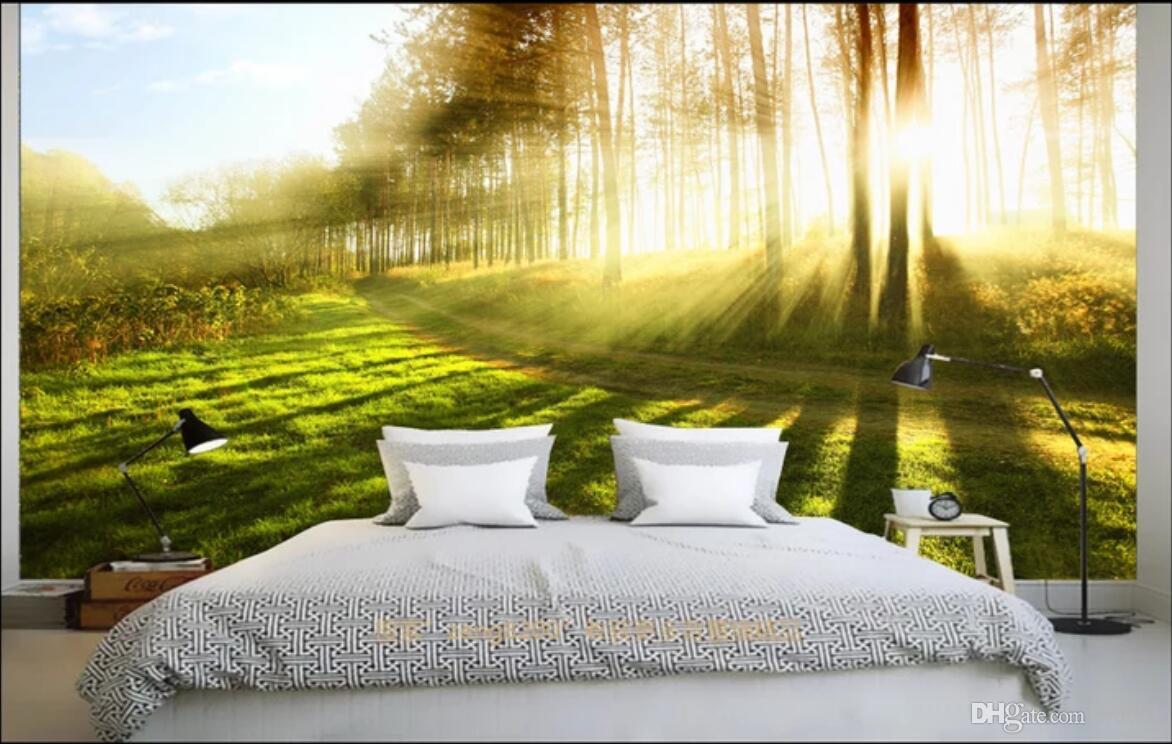 1172x744 3d Wallpaper Custom Photo Mural Beautiful Sunshine Jungle Fresh Natural  Background Wall Canvas Wall Art Trees Home Decor Wall Art Pictures Computer 