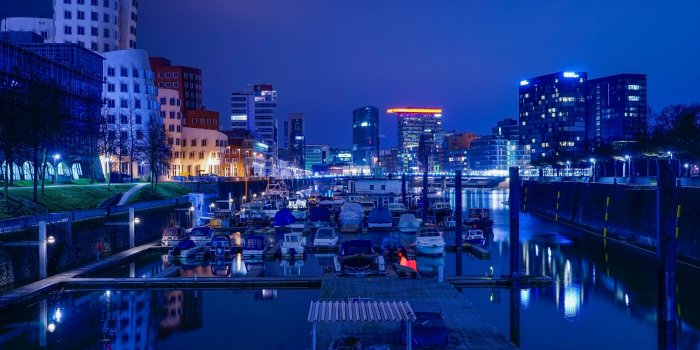 3840x2160 Blue City ❤ 4K HD Desktop Wallpaper for 4K Ultra HD TV • Wide