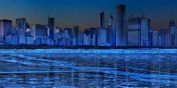 1152x864 3d Fantasy Blue City Widescreen Wallpaper | Download cool HD