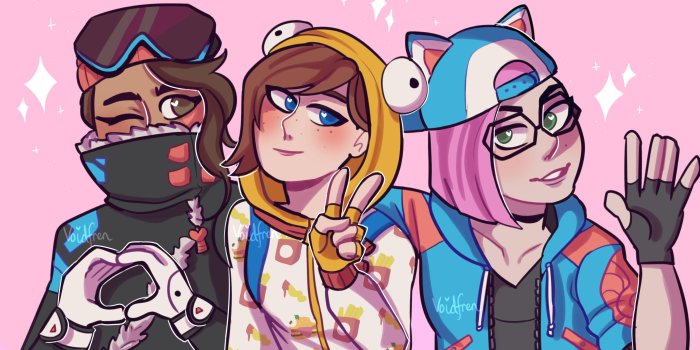 3000x2000 Fortnite Season 7 Cute Girls - Drawing by Rosechaii #4439 Wallpapers