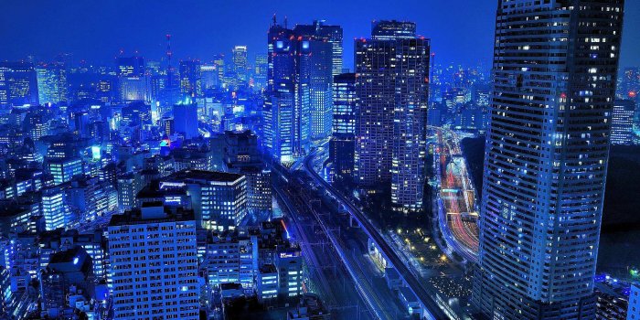 2048x1363 Beautiful night in Japan wallpaper. Download mobile backgrounds of