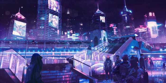 1920x1087 Cyberpunk Neon City, HD Artist, 4k Wallpapers, Images, Backgrounds