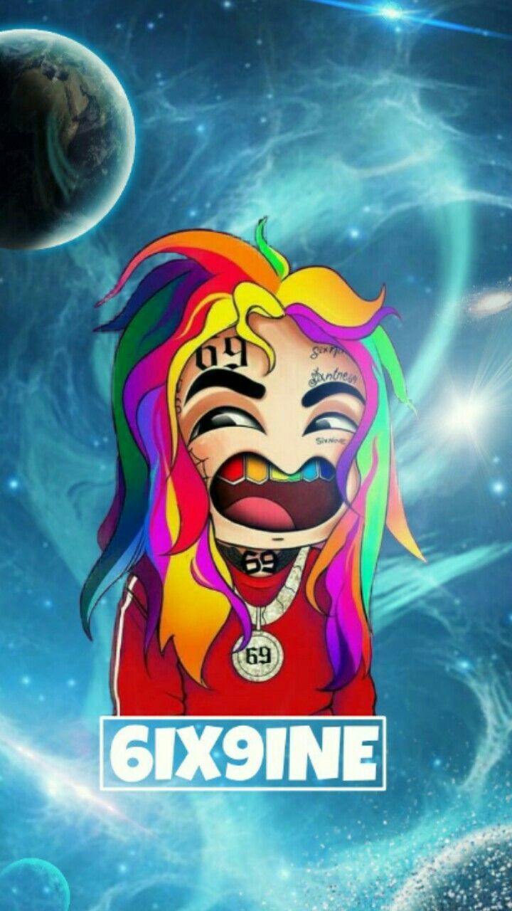 720x1280 486c5824 Fondo de pantalla de 6ix9ine con universo | bad bunny in