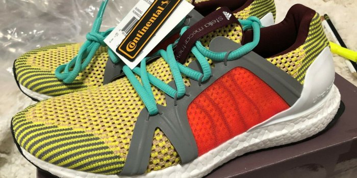 1600x1200 Adidas by Stella McCartney Ultra Boost Running Shoes Sneakers Yellow Multi  $250