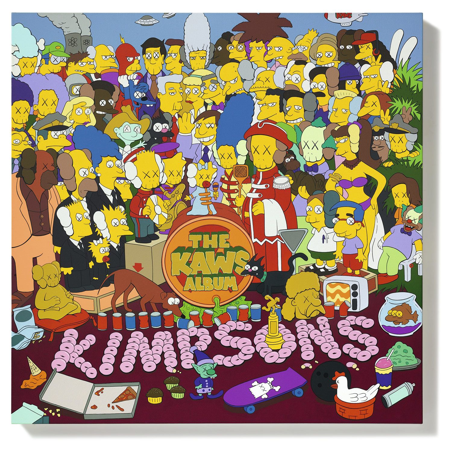 1500x1491 Simpsons'-Inspired Parody Painting By Kaws Sells For $14.8 Million