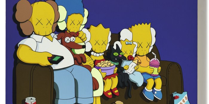 2000x1973 Simpsons'-Inspired Parody Painting By Kaws Sells For $14.8 Million