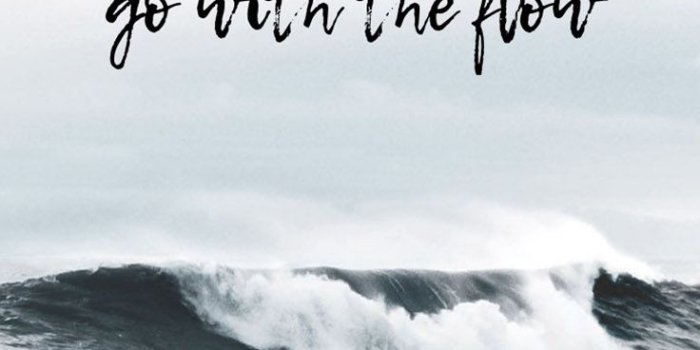 736x1308 Go With The Flow Quote Iphone Wallpaper - Iphone X Wallpaper Quotes