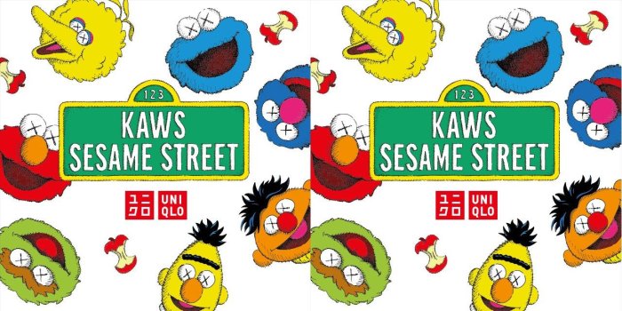 1280x640 The Blot Says...: KAWS x Sesame Street T-Shirt Collection by Uniqlo