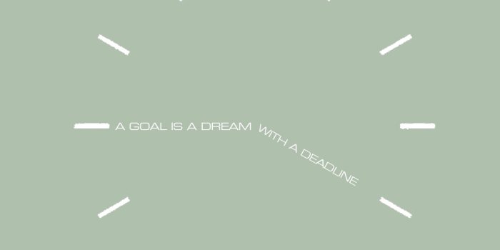 1280x1024 Motivational Wallpaper on Time: A Goal is a dream with a deadline