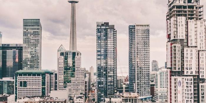 750x1334 CN Tower, city, street, skyscrapers, Toronto, Ontario, Canada