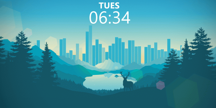 1920x1080 Minimalistic Firewatch Wallpaper! : Rainmeter