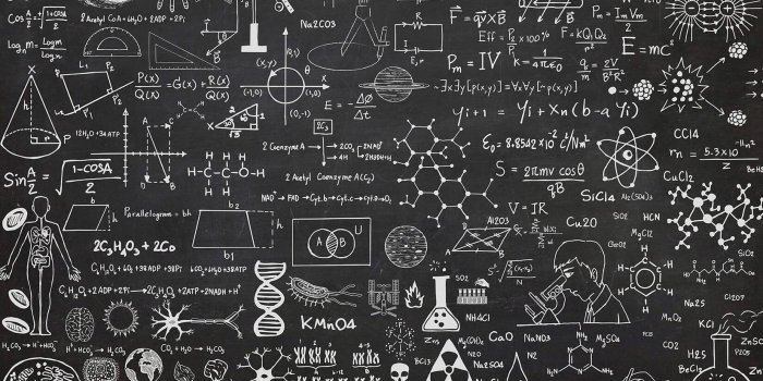 1650x1070 Science Chalkboard Wallpaper Mural | MuralsWallpaper
