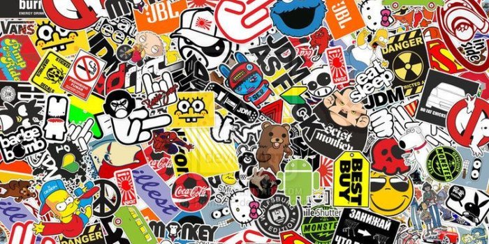 752x1063 StickerBomb. by ~RomaXP on deviantART | Wall Art Cuz I Like It. in