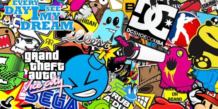 1680x1050 Sticker Wallpapers Hypebeast Stickers 1080p Wallpaper - Sticker Bomb