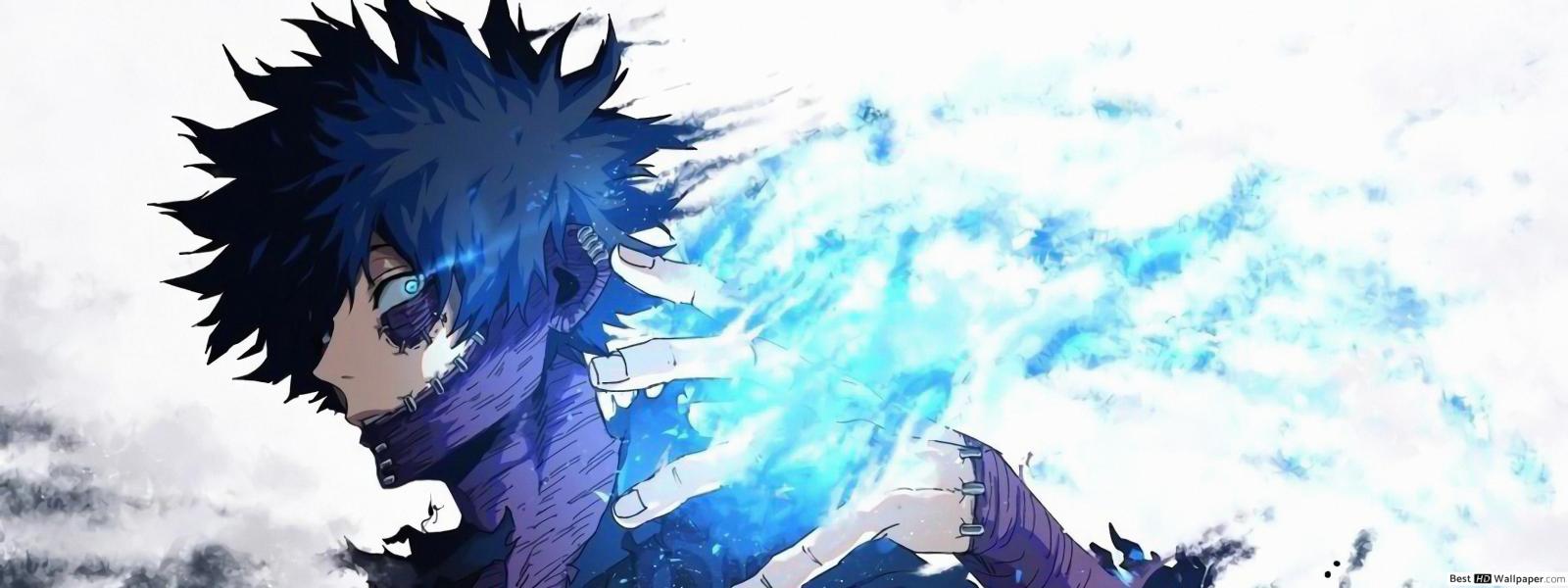 3360x1260 Dabi My Hero Academia HD wallpaper download