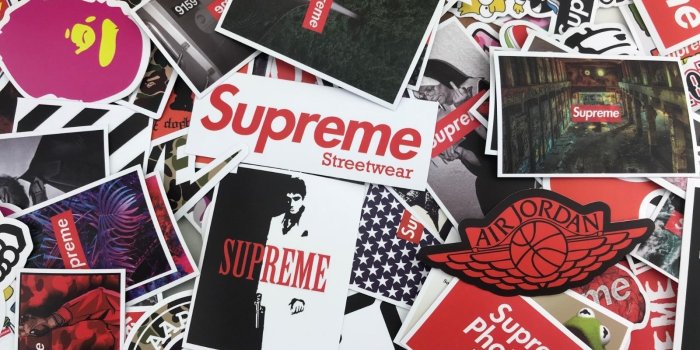 1600x1200 100 RANDOM Sticker pack Hypebeast, supreme, bape, off white, vlone  streetwear
