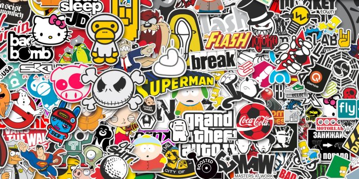 2560x1080 Stickers Wallpapers