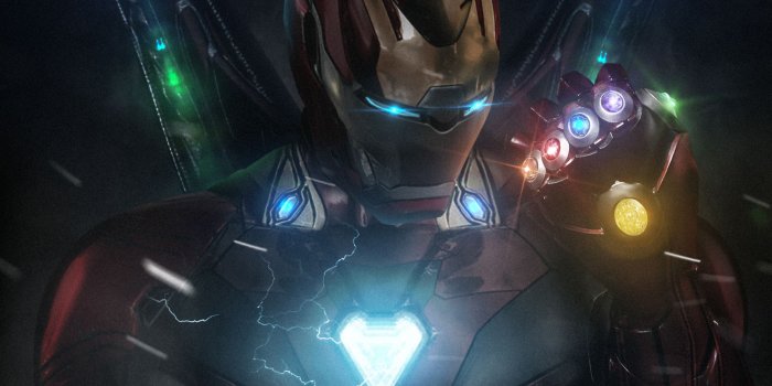 2560x2494 Wallpaper Iron Man, Infinity Gauntlet, HD, Creative Graphics, #16412