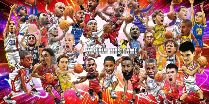 1920x1080 71+ Nba Cartoon Wallpapers on WallpaperPlay