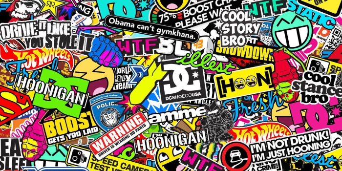 1600x1072 Stickerbomb Wallpapers