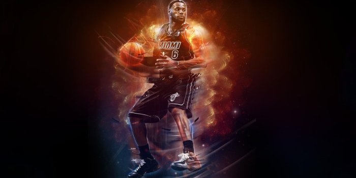 1332x850 Wallpaper Fire, Basketball, Miami, NBA, LeBron James, Basketball