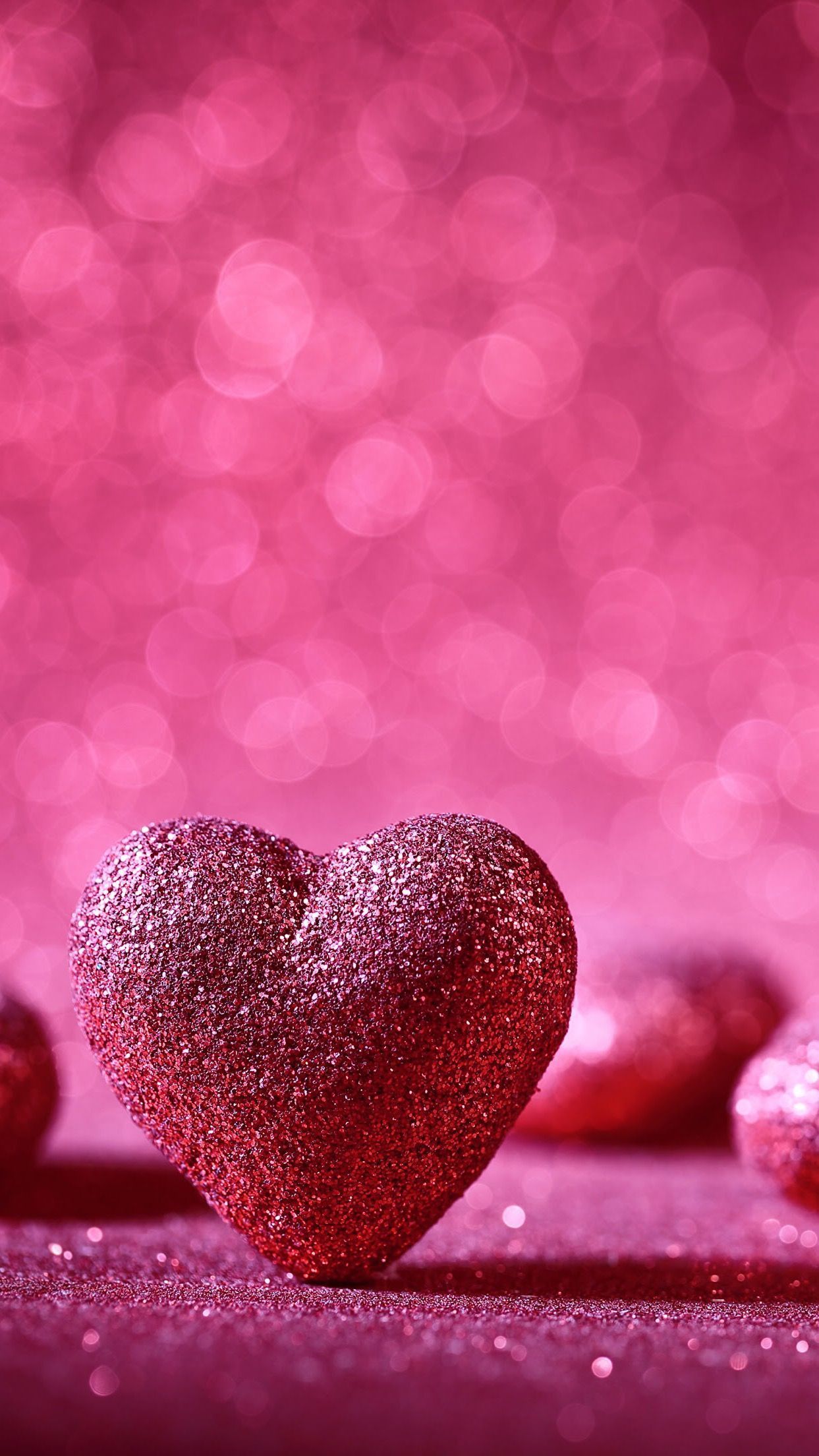 1243x2208 50+ Glitter Heart Wallpapers - Download at WallpaperBro