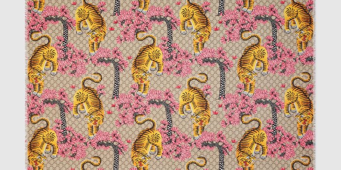 2400x2400 Women's Pink Bengal Modal Silk Shawl