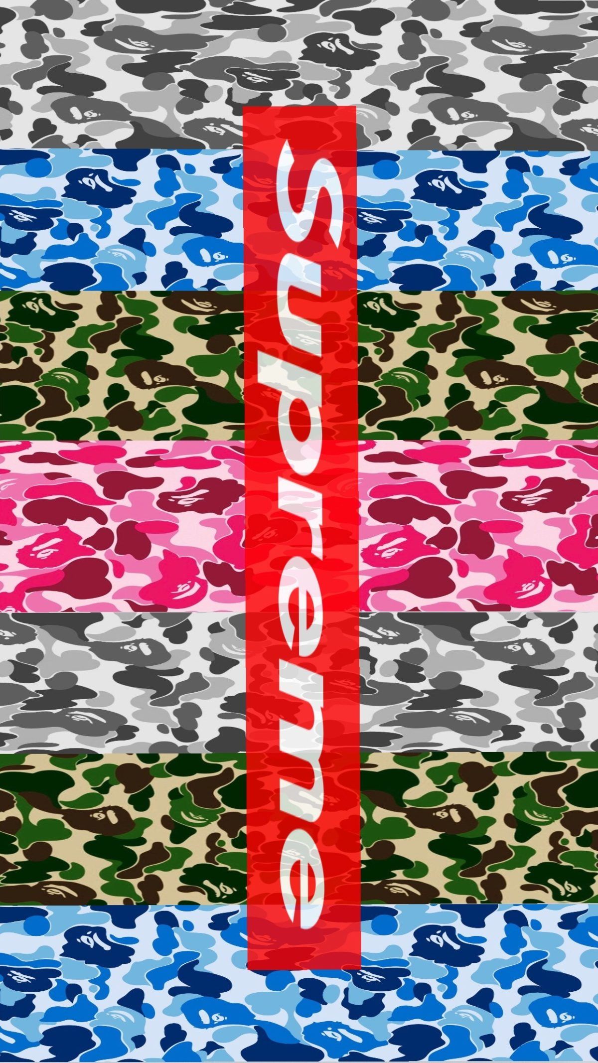 1200x2133 Aape x supreme #Aape #supreme #wallpaper #supremewallpaper #Bape #Camo