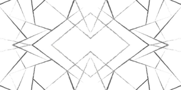 1000x1000 Geo Diamond Wallpaper in Black from the Modern Art Collection by