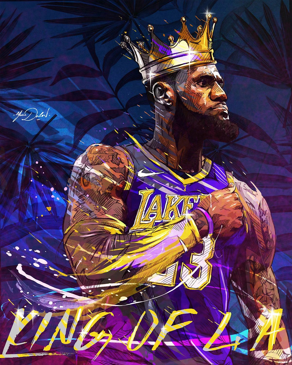 1200x1499 Lebron James- Los Angeles Lakers. on Behance | Basketball | Nba