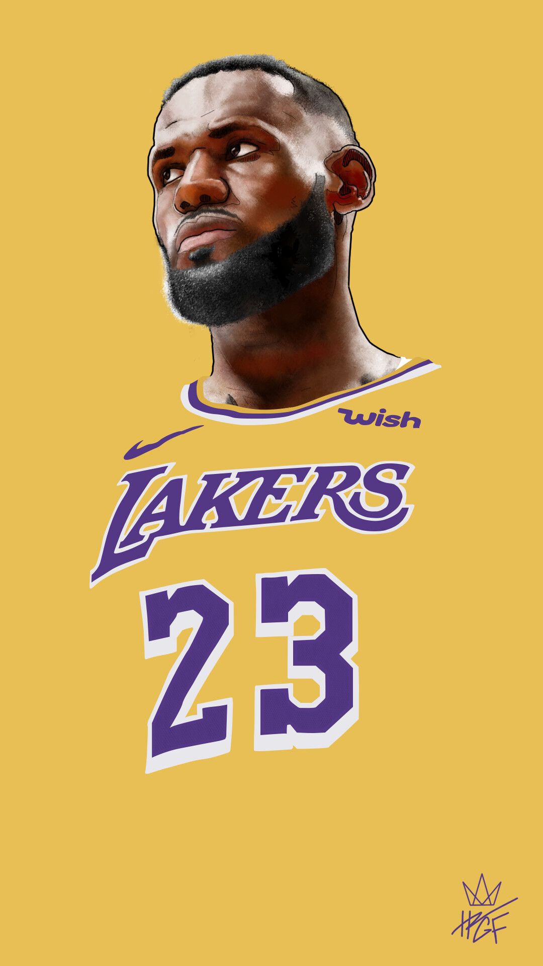 1080x1920 ArtStation - Lebron James Artwork, Henrique Vieira