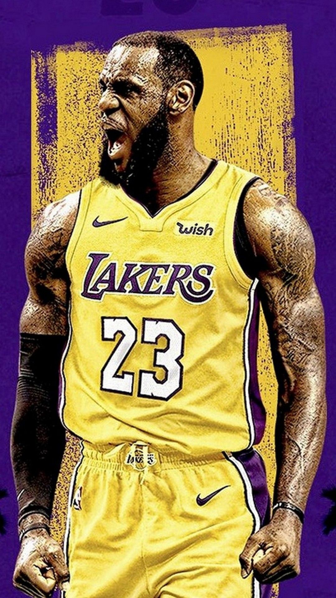 1080x1920 Wallpaper Lebron James Lakers iPhone | 2019 3D iPhone Wallpaper