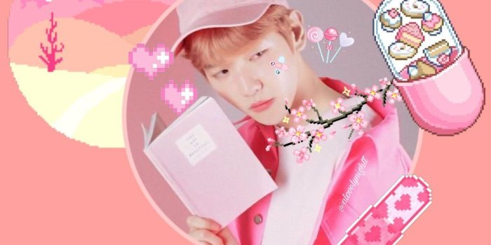 1024x1640 freetoedit baekhyun pixel pink kpop aesthetic wallpaper...