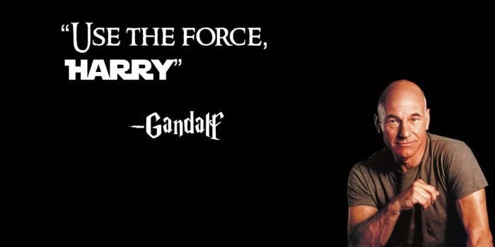 1244x700 Star Wars black Gandalf X-Men quotes fail funny Jedi The Lord of the