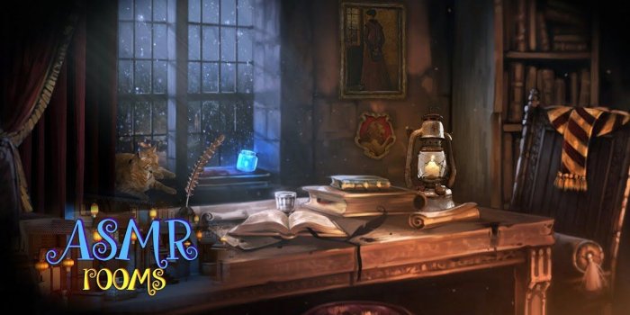 1280x720 Gryffindor Common Room REMAKE - Harry Potter Inspired ASMR - Hogwarts  ambience white noise 1 hour