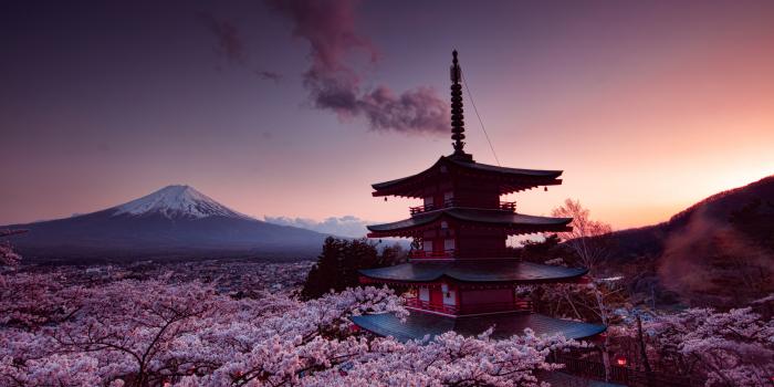 7680x4320 7680x4320 Churei Tower Mount Fuji In Japan 8k 8k HD 4k Wallpapers