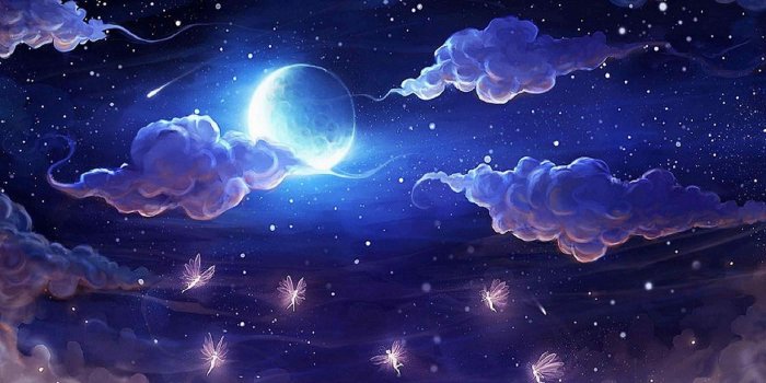 2800x1695 Night Sky Moon Wallpapers Images Photos Pictures Backgrounds