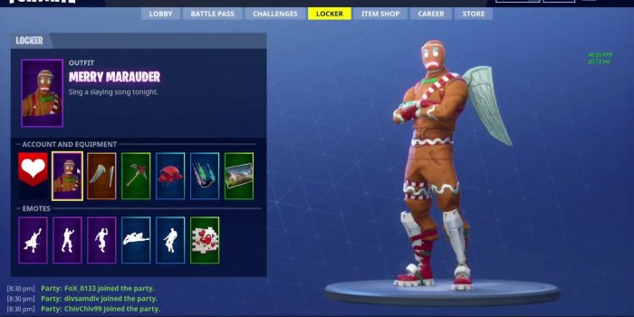1280x720 100+ Merry Marauder Fortnite Holding Candy Axe – yasminroohi