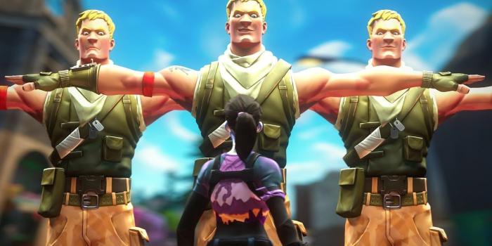 1280x720 Bullying non-default skins on Fortnite...