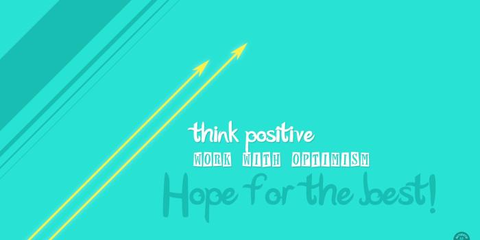 1920x1080 Think Positive Wallpaper – Authentic Yellow