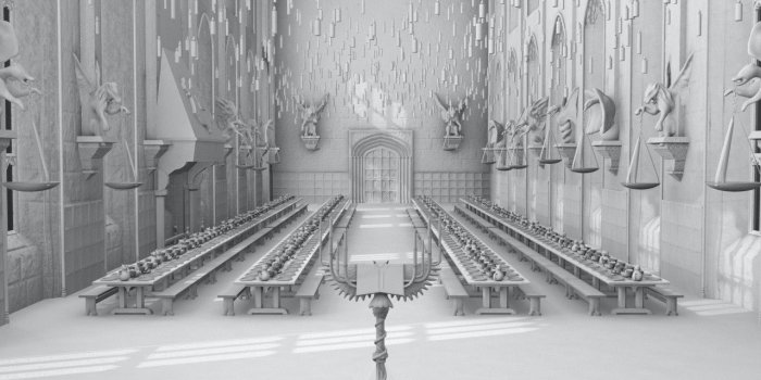 1280x720 ArtStation - Harry Potter - Hogwarts Great Hall - Sketchfab Contest