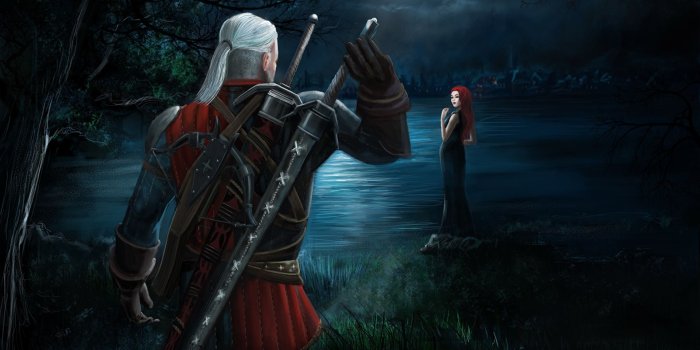 1920x1080 Desktop Wallpapers The Witcher 3: Wild Hunt Swords Geralt 1920x1080