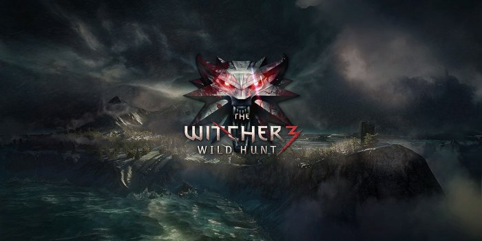 1920x1080 Download wallpaper 1920x1080 the witcher 3, wild hunt, logo hd