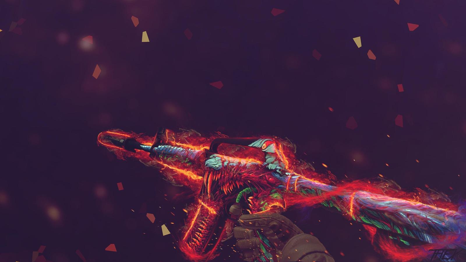 2048x1151 M4A1 - Hyper Beast HD Wallpaper | Background Image | 2048x1151 | ID